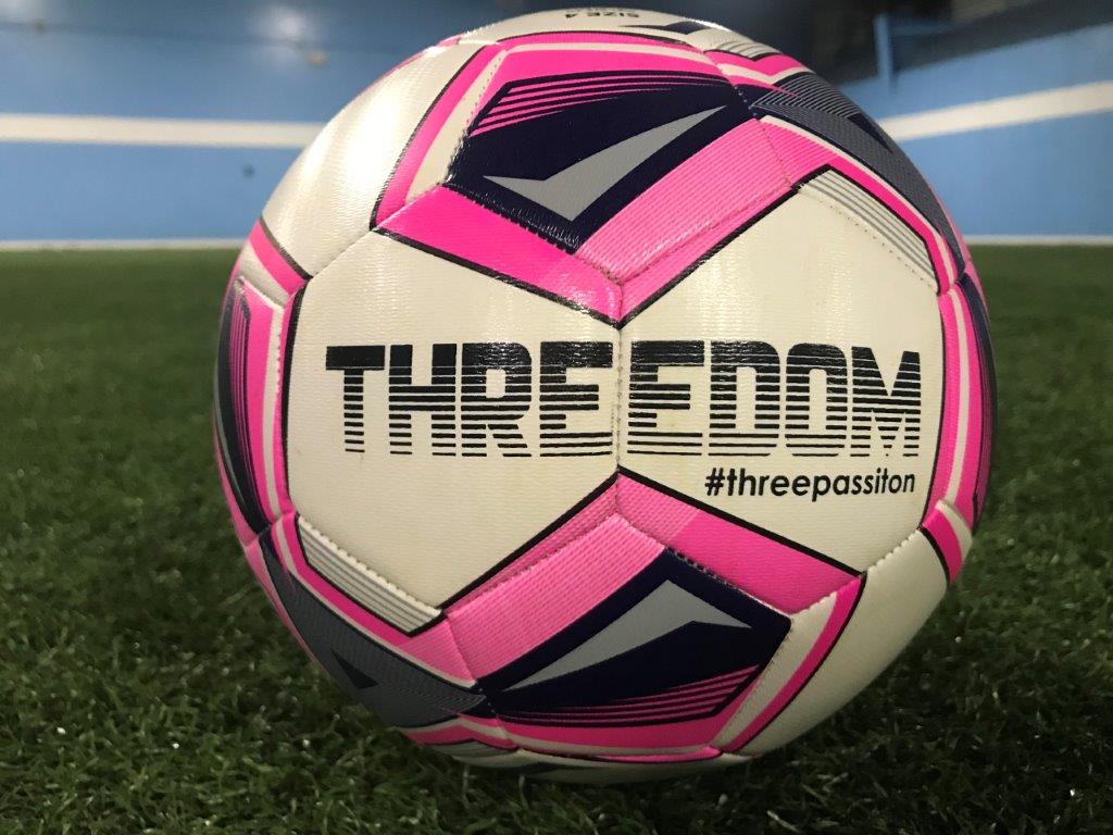 Threedom Soccer Training Ball - Neon Pink